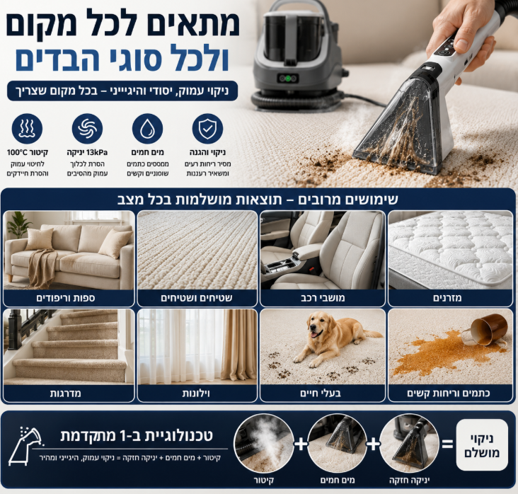 שואב שוטף לניקוי עמוק