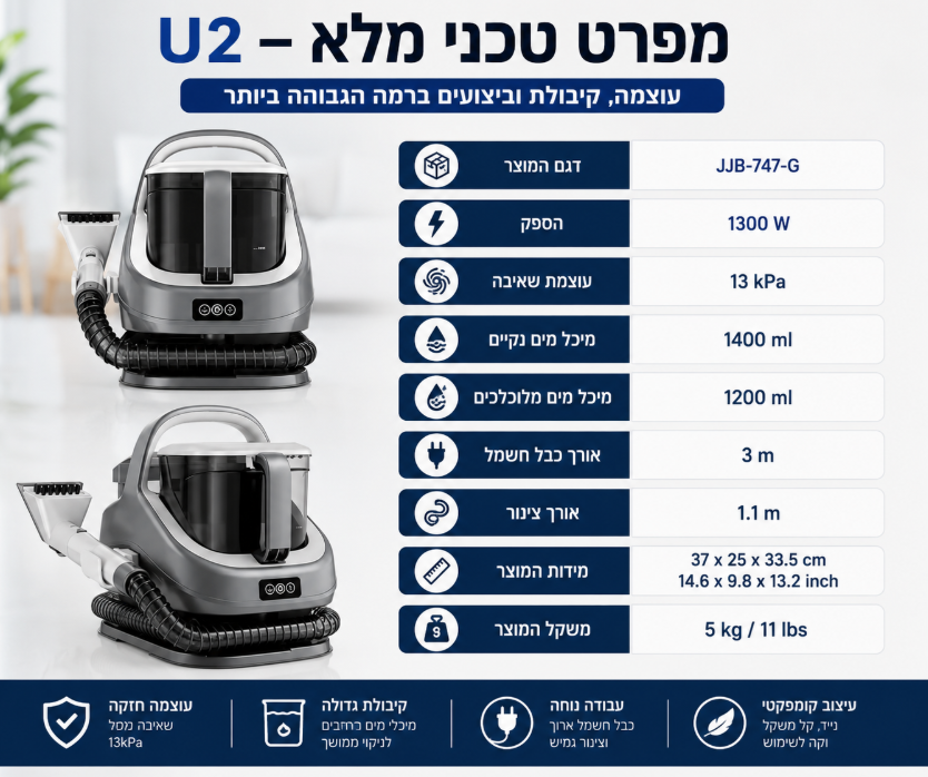 שואב שוטף לניקוי עמוק