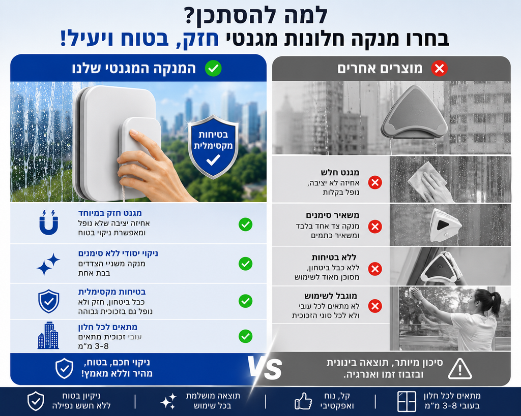 מנקה חלונות מגנטי