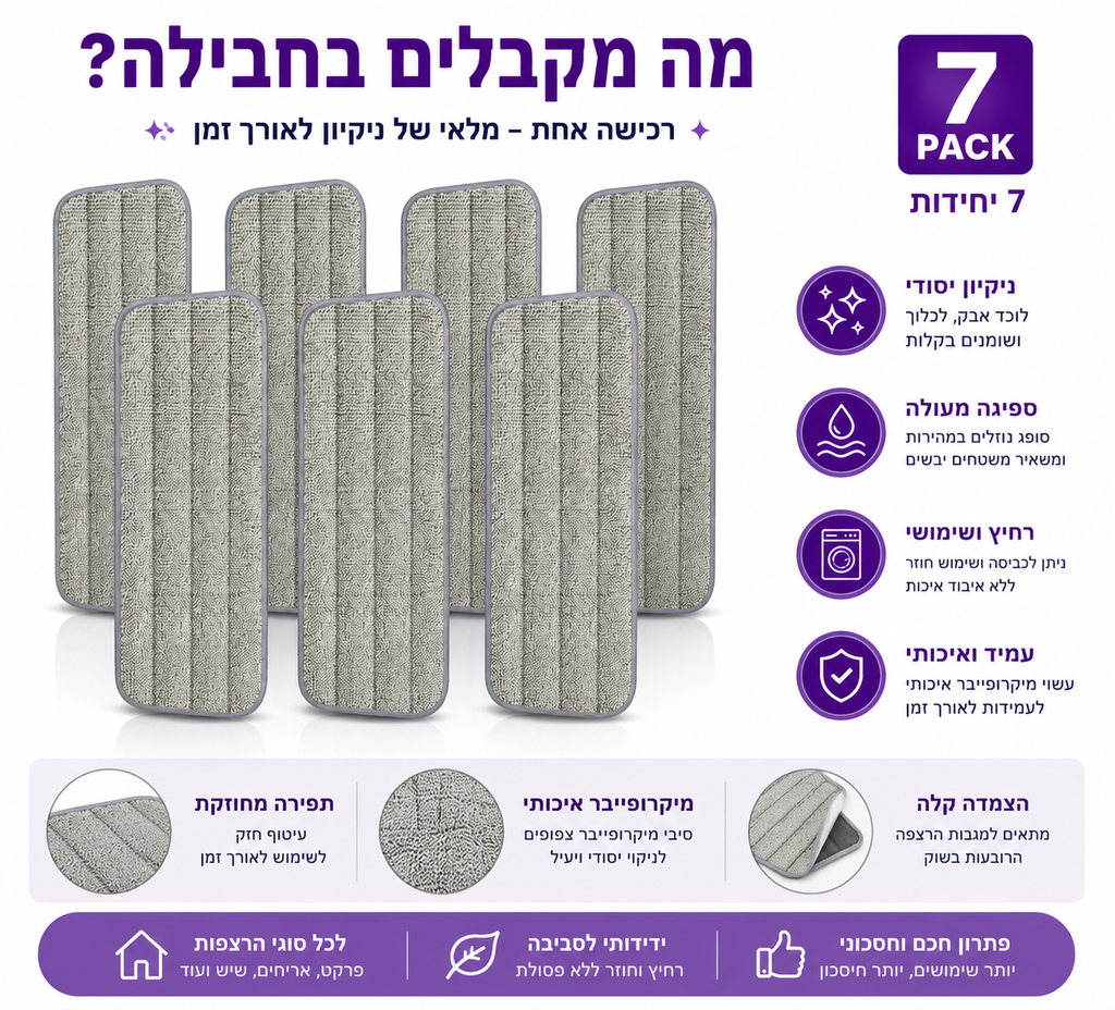 ראשי רדפידות מיקרופייבר